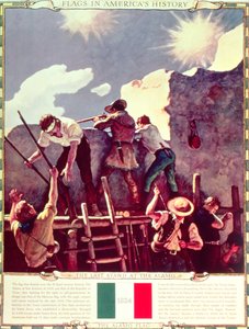 1836年3月6日、アラモの最後のスタンド_ 作： Newell Convers Wyeth